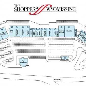Plan of mall The Shoppes at Wyomissing