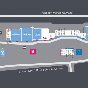 Plan of mall The Shops at Arbor Walk