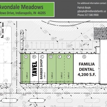 Plan of mall The Shops at Avondale Meadows