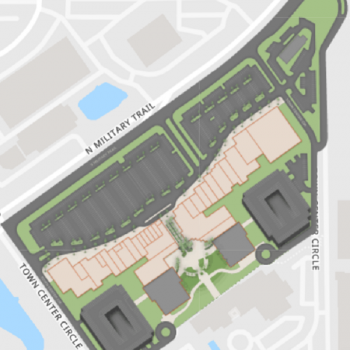 Plan of mall The Shops at Boca Center