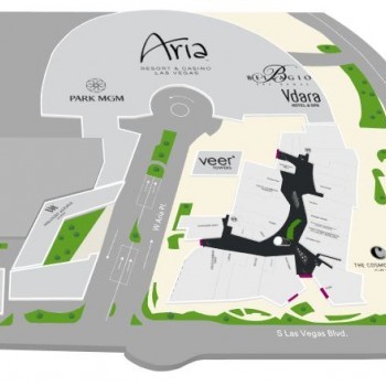 Plan of mall The Shops at Crystals