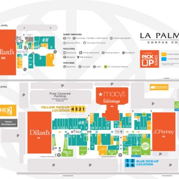 Plan of mall The Shops at La Palmera