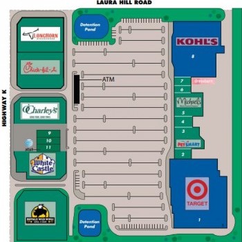 Plan of mall The Shops At Laura Hill