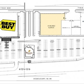Plan of mall The Shops at Lyndale