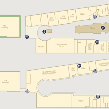 Plan of mall The Shops at Roosevelt Collection
