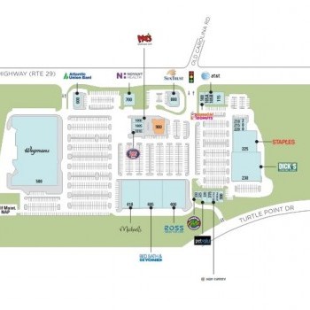 Plan of mall The Shops at Stonewall