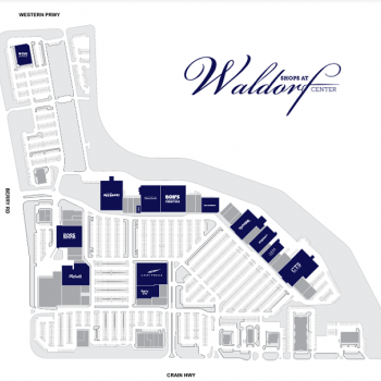 Plan of mall The Shops at Waldorf Center