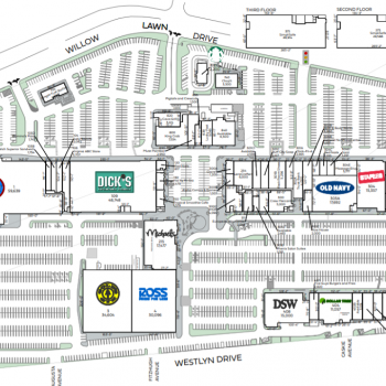 Plan of mall The Shops at Willow Lawn