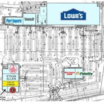 Plan of mall The Square at West Windsor