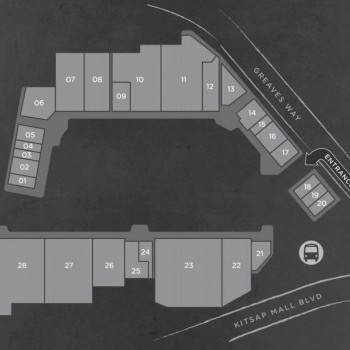Plan of mall The Trails at Silverdale