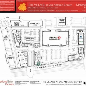 Plan of mall The Village at San Antonio Center