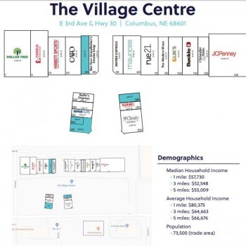 Plan of mall The Village Centre