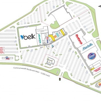 Plan of mall The Village of Martinsville (Liberty Fair Mall)