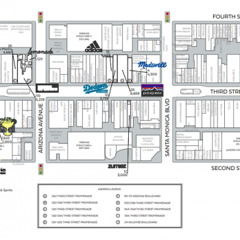 Plan of mall Third Street Promenade