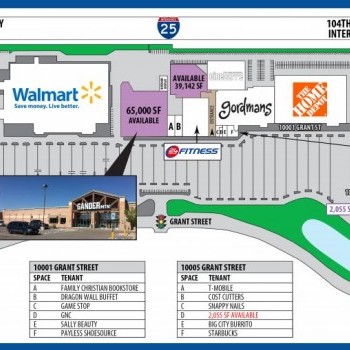 Plan of mall Thornton Town Center