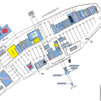 Plan of mall Thruway Shopping Center