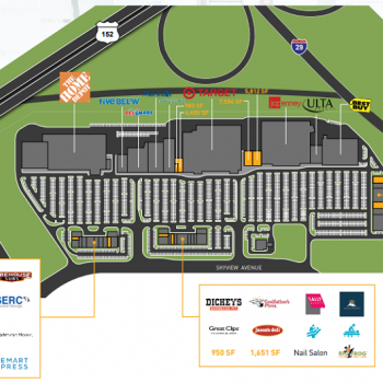 Plan of mall Tiffany Springs MarketCenter