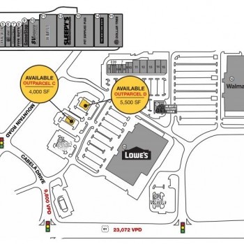 Plan of mall Tilden Ridge Shopping Center