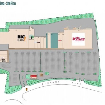 Plan of mall Timpany Plaza