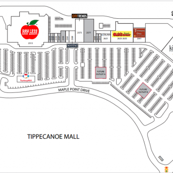 Plan of mall Tippecanoe Court