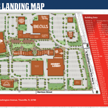 Plan of mall Titus Landing