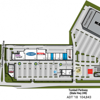 Plan of mall Tomball Crossing