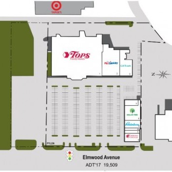 Plan of mall Tops Elmwood Plaza