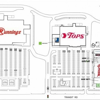 Plan of mall Tops Plaza