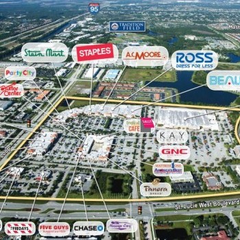 Plan of mall Town Center at St. Lucie West