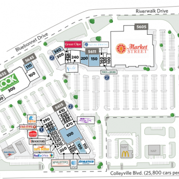 Plan of mall Town Center Colleyville