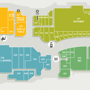 Plan of mall Town Center Corte Madera