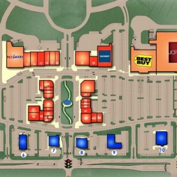 Plan of mall Town Center Plaza