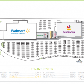 Plan of mall Town Line Plaza