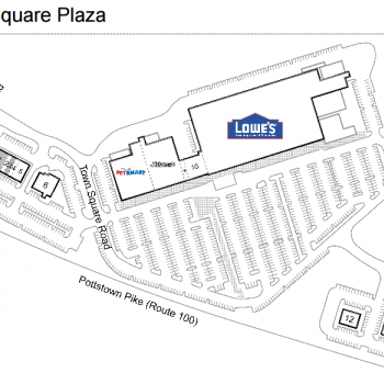 Plan of mall Town Square Plaza