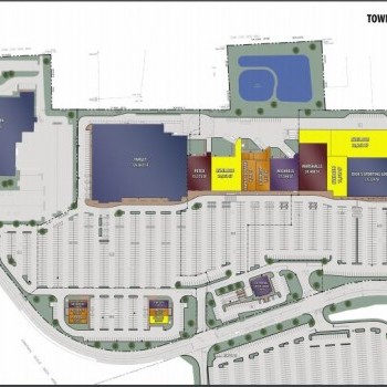 Plan of mall Towne Center at Batavia