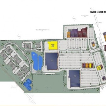 Plan of mall Towne Center at Watertown