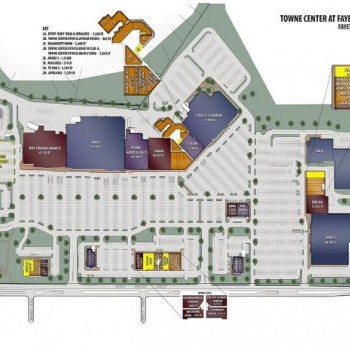 Plan of mall Towne Centre at Fayetteville