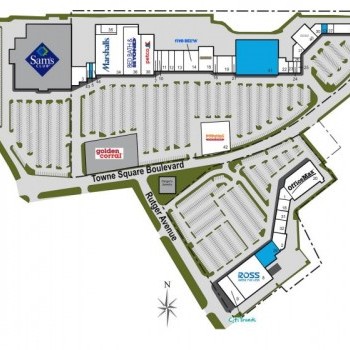 Plan of mall Towne Square