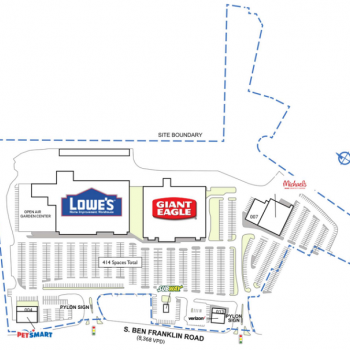 Plan of mall Townfair Shopping Center
