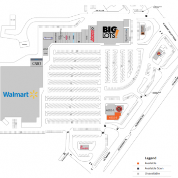 Plan of mall Townridge Shopping Center