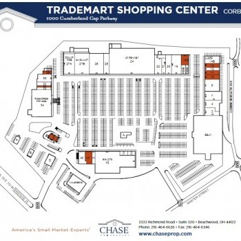 Plan of mall Trademart Shopping Center