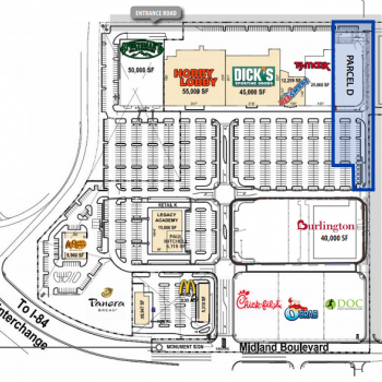 Plan of mall Treasure Valley Crossing