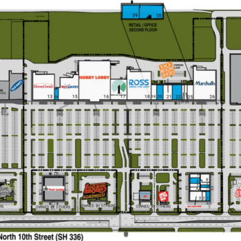 Plan of mall Trenton Crossing