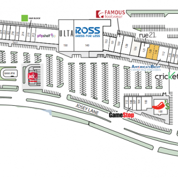 Plan of mall Trinity Valley Shopping Center