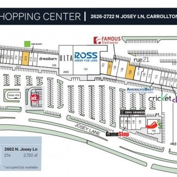 Plan of mall Trinity Valley Shopping Center