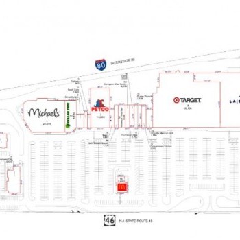 Plan of mall Troy Hills Shopping Center