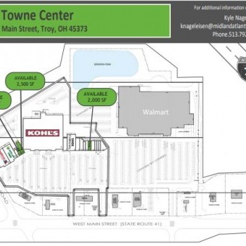 Plan of mall Troy Towne Center