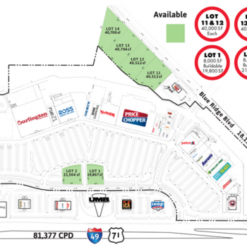 Plan of mall Truman's Marketplace