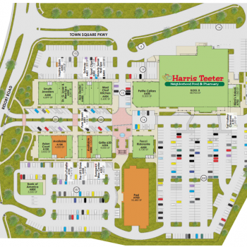 Plan of mall Turf Valley Town Square