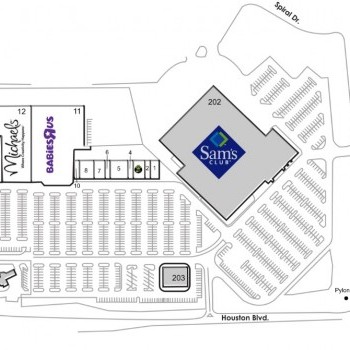 Plan of mall Turfway Commons